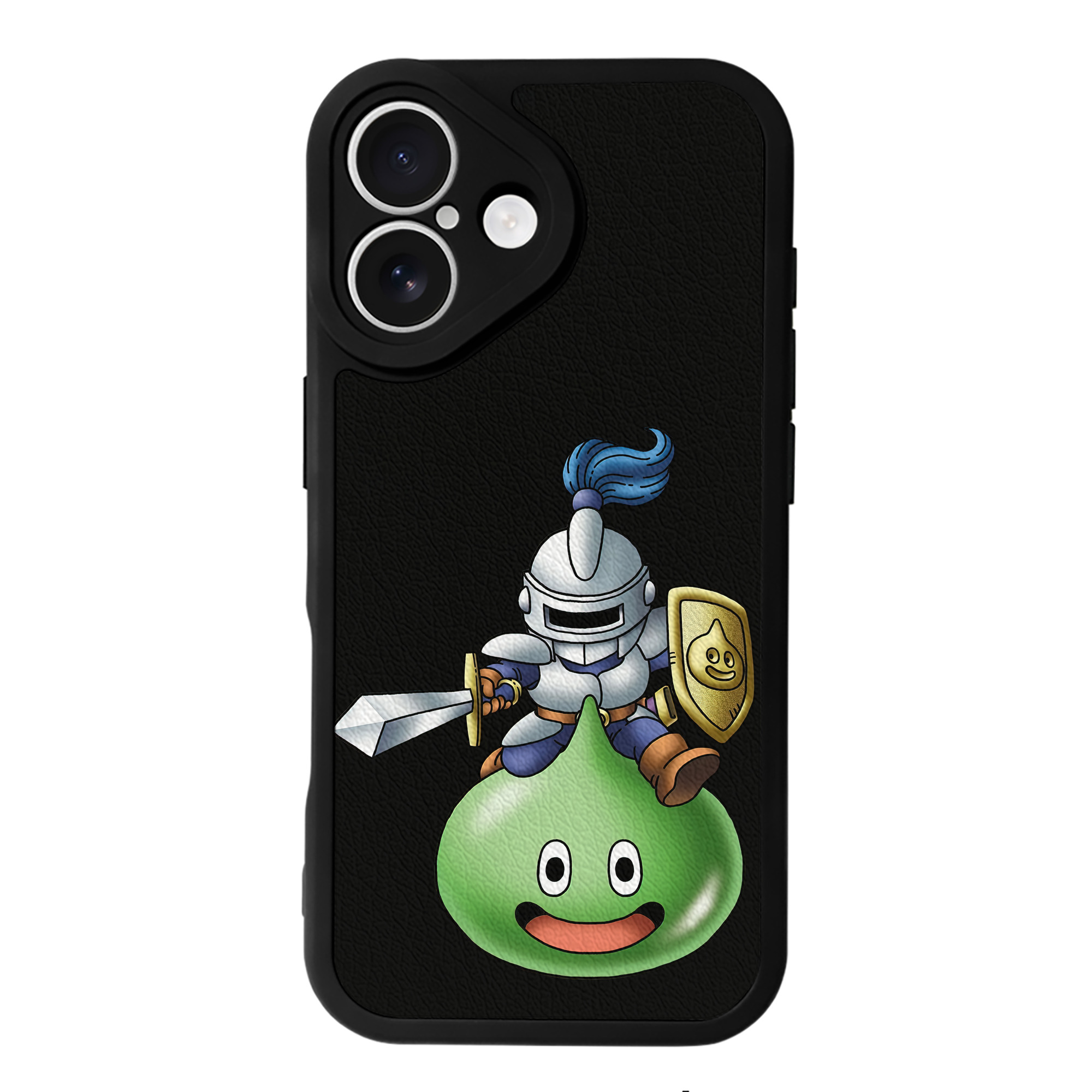 （画像用） ドラゴンクエスト Doragon Kuesuto Dragon Quest 【iPhone 16シリーズ対応】シリコンスマホケース（レザー調） 材質：シリコン